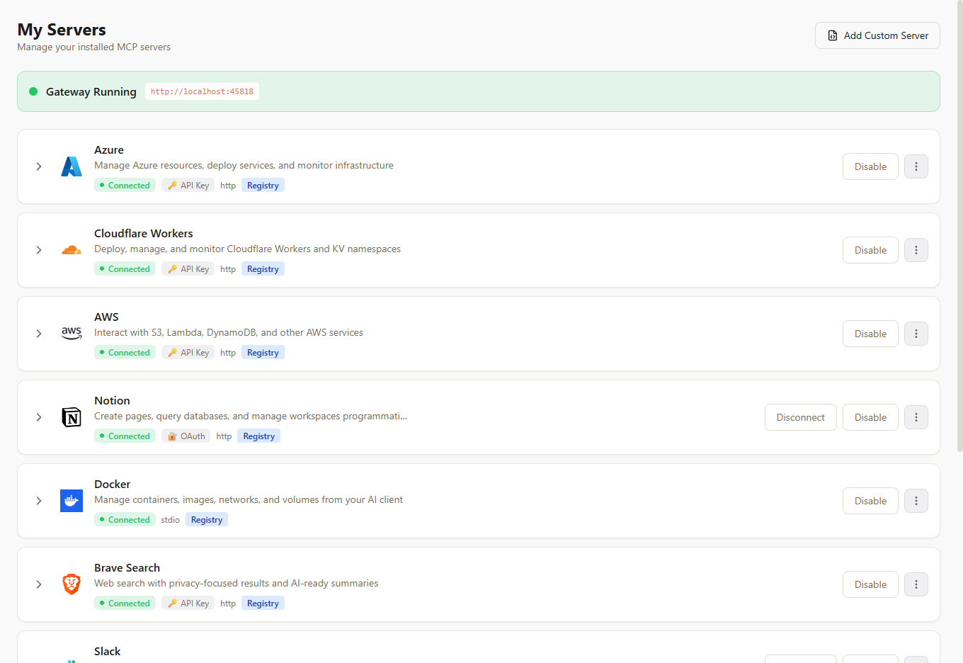 McpMux Server Registry